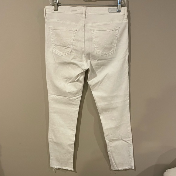 AG ‘The Stevie Petite Cuff’ White Jeans - Picture 2 of 8